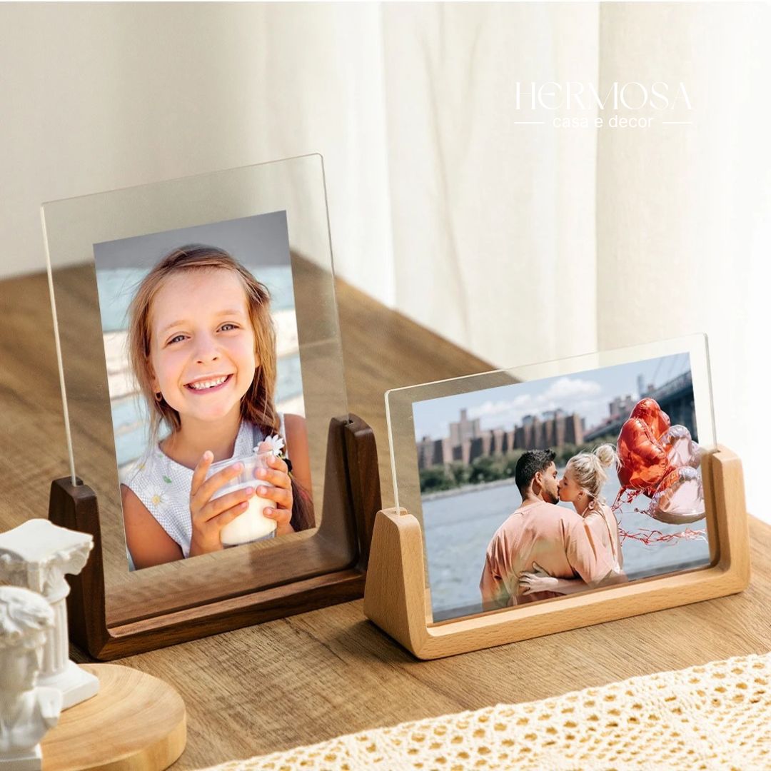 Bilderrahmen aus Acryl und Holz im nordischen Stil - EcoFrame